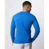 imageReal Essentials 3 Pack Mens Cotton Performance Long Sleeve Crew Neck Pocket TShirt Athletic Top Available in Big ampamp TallSet 8