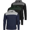 imageReal Essentials 3 Pack Mens Mesh Long Sleeve Athletic Pullover Hoodie Sweatshirt Pockets UPF 50 Available in Big ampamp TallSet 1