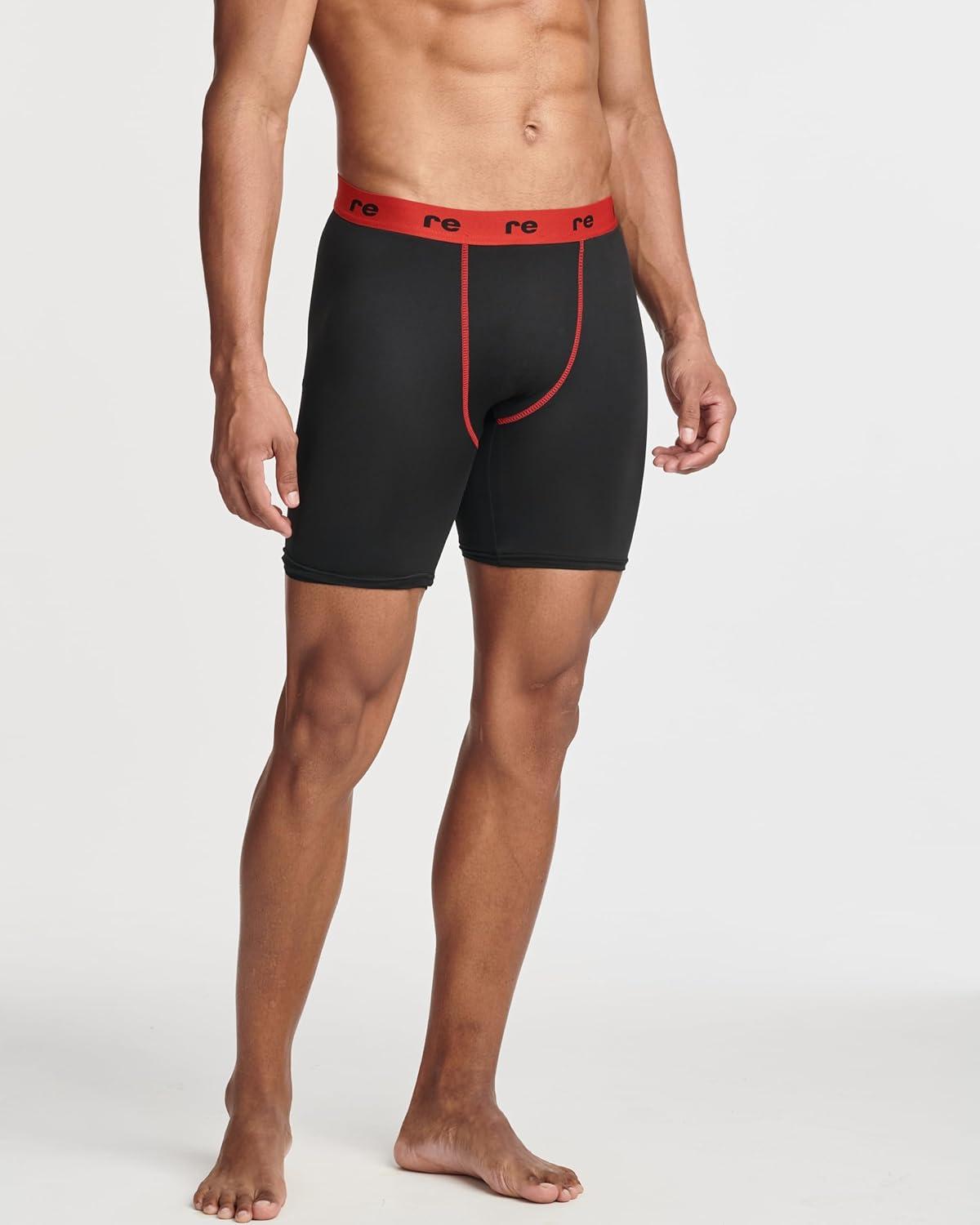 image5 Pack Mens Compression Short Biker Shorts for Men Cool Spandex Sports Basketball Workout Gym Yoga Base Layer Tight Skins Active Athletic Running Underwear Briefs Quick Dry Dri Fit Set 2  Medium