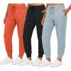 imageReal Essentials 3 Pack Womens UltraSoft ampamp Warm Fleece Joggers Sweatpants with Pocket Available in Plus SizeSet 10