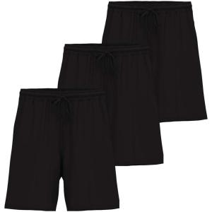 imageReal Essentials 3 Pack Mens Soft Lounge Pajama Bottoms Sleep Shorts Breathable Cool Fabric Available in Big ampamp TallSet 12