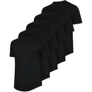 imageReal Essentials 5 Pack Mens 100 Cotton Hipster Curved Hem Droptail Tee  Premium Longline TShirts with Long Tail Drop CutSet 2