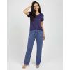 image:imageReal Essentials 2 Pack Womens Comfy Pajama Sets  Short amp Long Sleeve Ladies Loungewear Sleepwear PJs Available In PlusSet B Purple  Blue