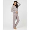 image:imageReal Essentials 2 Pack Womens Comfy Pajama Sets  Short amp Long Sleeve Ladies Loungewear Sleepwear PJs Available In PlusSet C Black  Pink