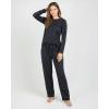 image:imageReal Essentials 2 Pack Womens Comfy Pajama Sets  Short amp Long Sleeve Ladies Loungewear Sleepwear PJs Available In PlusSet C Black  Pink