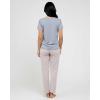 image:imageReal Essentials 2 Pack Womens Comfy Pajama Sets  Short amp Long Sleeve Ladies Loungewear Sleepwear PJs Available In PlusSet C Gray  Navy