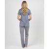 image:imageReal Essentials 2 Pack Womens Comfy Pajama Sets  Short amp Long Sleeve Ladies Loungewear Sleepwear PJs Available In PlusSet F Gray  Navy