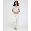 image:imageReal Essentials 2 Pack Womens Comfy Pajama Sets  Short amp Long Sleeve Ladies Loungewear Sleepwear PJs Available In PlusSet G Purple  Pink
