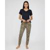 image:imageReal Essentials 2 Pack Womens Comfy Pajama Sets  Short amp Long Sleeve Ladies Loungewear Sleepwear PJs Available In PlusSet H Black  Beige