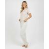 image:imageReal Essentials 2 Pack Womens Comfy Pajama Sets  Short amp Long Sleeve Ladies Loungewear Sleepwear PJs Available In PlusSet H Black  Beige