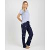 image:imageReal Essentials 2 Pack Womens Comfy Pajama Sets  Short amp Long Sleeve Ladies Loungewear Sleepwear PJs Available In PlusSet I Navy  Burgundy