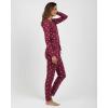 image:imageReal Essentials 2 Pack Womens Comfy Pajama Sets  Short amp Long Sleeve Ladies Loungewear Sleepwear PJs Available In PlusSet L Burgundy  Blue