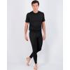 image:imageReal Essentials 3 Pack Mens Active Compression Pants  Workout Base Layer Tights Running Leggings Available in Big amp TallSet H