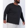 image:imageReal Essentials 3 Pack Mens Big amp Tall Tech Stretch LongSleeve amp ShortSleeve DryFit TShirt 3XT5XTLong Sleeve  Set 2