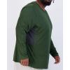 image:imageReal Essentials 3 Pack Mens Big amp Tall Tech Stretch LongSleeve amp ShortSleeve DryFit TShirt 3XT5XTLong Sleeve  Set 4