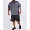 image:imageReal Essentials 3 Pack Mens Big amp Tall Tech Stretch LongSleeve amp ShortSleeve DryFit TShirt 3XT5XTShort Sleeve  Set 13