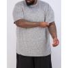 image:imageReal Essentials 3 Pack Mens Big amp Tall Tech Stretch LongSleeve amp ShortSleeve DryFit TShirt 3XT5XTShort Sleeve  Set 13