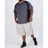 image:imageReal Essentials 3 Pack Mens Big amp Tall Tech Stretch LongSleeve amp ShortSleeve DryFit TShirt 3XT5XTShort Sleeve  Set 6