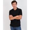 image:imageReal Essentials 3 Pack Mens Cotton Short Sleeve Henley TShirt  Casual Work Activewear Tee Set 3 4X