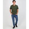 image:imageReal Essentials 3 Pack Mens Cotton Short Sleeve Henley TShirt  Casual Work Activewear Tee Set 3 4X