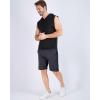 image:imageReal Essentials 3 Pack Mens DryFit Active Hooded Tank Top  Workout Sleeveless Hoodie Drawstring Available in Big amp TallSet 1