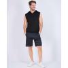 image:imageReal Essentials 3 Pack Mens DryFit Active Hooded Tank Top  Workout Sleeveless Hoodie Drawstring Available in Big amp TallSet 9