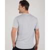image:imageReal Essentials 4 Pack Mens Cotton Performance Short Sleeve Crew Neck Pocket TShirt Athletic Top Available in Big amp TallSet 2