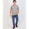 image:imageReal Essentials 4 Pack Mens Cotton Performance Short Sleeve Crew Neck Pocket TShirt Athletic Top Available in Big amp TallSet 3