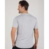 image:imageReal Essentials 4 Pack Mens Cotton Performance Short Sleeve Crew Neck Pocket TShirt Athletic Top Available in Big amp TallSet 4