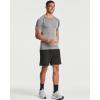 image:imageReal Essentials 4 Pack Mens Short Sleeve Compression TShirt Base Layer Undershirt Athletic Top Available in Big amp TallSet C