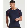 image:imageReal Essentials 4 Pack Mens Short Sleeve Compression TShirt Base Layer Undershirt Athletic Top Available in Big amp TallSet C