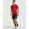 image:imageReal Essentials 4 Pack Mens Short Sleeve Compression TShirt Base Layer Undershirt Athletic Top Available in Big amp TallSet D