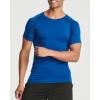 image:imageReal Essentials 4 Pack Mens Short Sleeve Compression TShirt Base Layer Undershirt Athletic Top Available in Big amp TallSet F