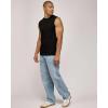 image:imageReal Essentials 5 Pack Mens Cotton Sleeveless Crewneck Tank Top Casual Shirts Tees Big amp Tall AvailableSet 1