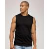 image:imageReal Essentials 5 Pack Mens Cotton Sleeveless Crewneck Tank Top Casual Shirts Tees Big amp Tall AvailableSet 1