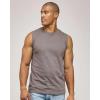 image:imageReal Essentials 5 Pack Mens Cotton Sleeveless Crewneck Tank Top Casual Shirts Tees Big amp Tall AvailableSet 2