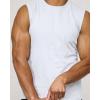 image:imageReal Essentials 5 Pack Mens Cotton Sleeveless Crewneck Tank Top Casual Shirts Tees Big amp Tall AvailableSet 3