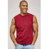 image:imageReal Essentials 5 Pack Mens Cotton Sleeveless Crewneck Tank Top Casual Shirts Tees Big amp Tall AvailableSet 5