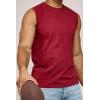 image:imageReal Essentials 5 Pack Mens Cotton Sleeveless Crewneck Tank Top Casual Shirts Tees Big amp Tall AvailableSet 6