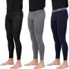 image:imageReal Essentials 3 Pack Mens Active Compression Pants  Workout Base Layer Tights Running Leggings Available in Big amp TallSet D