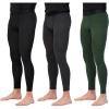 image:imageReal Essentials 3 Pack Mens Active Compression Pants  Workout Base Layer Tights Running Leggings Available in Big amp TallSet G