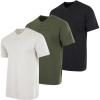image:imageReal Essentials 3 Pack Mens Cotton Short Sleeve Henley TShirt  Casual Work Activewear Tee Set 3 4X