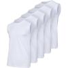 image:imageReal Essentials 5 Pack Mens Cotton Sleeveless Crewneck Tank Top Casual Shirts Tees Big amp Tall AvailableSet 3