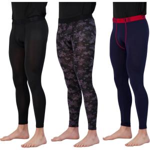 image:imageReal Essentials 3 Pack Mens Active Compression Pants  Workout Base Layer Tights Running Leggings Available in Big amp TallSet F