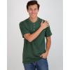 image:imageReal Essentials 3 Pack Mens Cotton Short Sleeve Henley TShirt  Casual Work Activewear Tee Set 4 4X