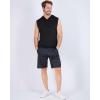 image:imageReal Essentials 3 Pack Mens DryFit Active Hooded Tank Top  Workout Sleeveless Hoodie Drawstring Available in Big amp TallSet 6