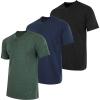 image:imageReal Essentials 3 Pack Mens Cotton Short Sleeve Henley TShirt  Casual Work Activewear Tee Set 4 4X