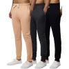 image:imageReal Essentials 3 Pack Mens French Terry Fleece Active Casual Jogger Sweatpants with Pockets Available in Big amp TallSet 6