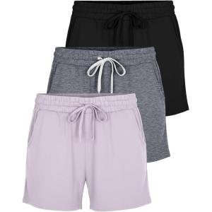 image:imageReal Essentials 3 Pack Womens UltraSoft Athletic Lounge Casual Sweat Shorts with Pockets Available in Plus SizeSet 19