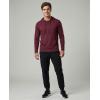 image:imageReal Essentials 3 Pack Mens Cotton Henley Pullover Hoodie Lightweight Casual Long Sleeve Hooded Sweatshirt Big amp TallBlack  Burgundy  Navy